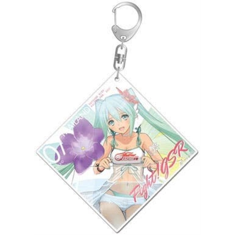 Hatsune Miku Racing Ver. 2017 Big Acrylic Keychain Thailand Support Ver. 1