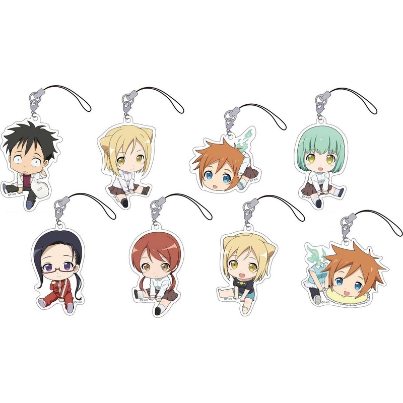 Interviews with Monster Girls Petanko Trading Acrylic Strap: 1Box (8pcs)