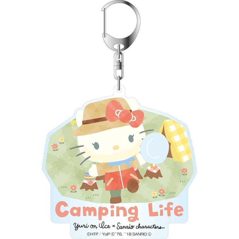 Yuri on Ice x Sanrio Characters Big Keychain Hello Kitty Camp Ver.