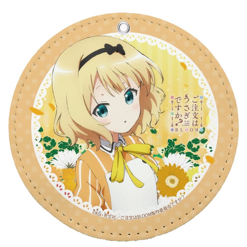Is the Order a Rabbit? BLOOM Leather Coaster Key Chain 05 Syaro