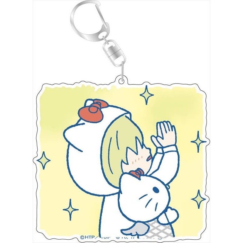 Yuri on Ice x Sanrio Characters Big Keychain Yuri & Hello Kitty Stamp Ver. D