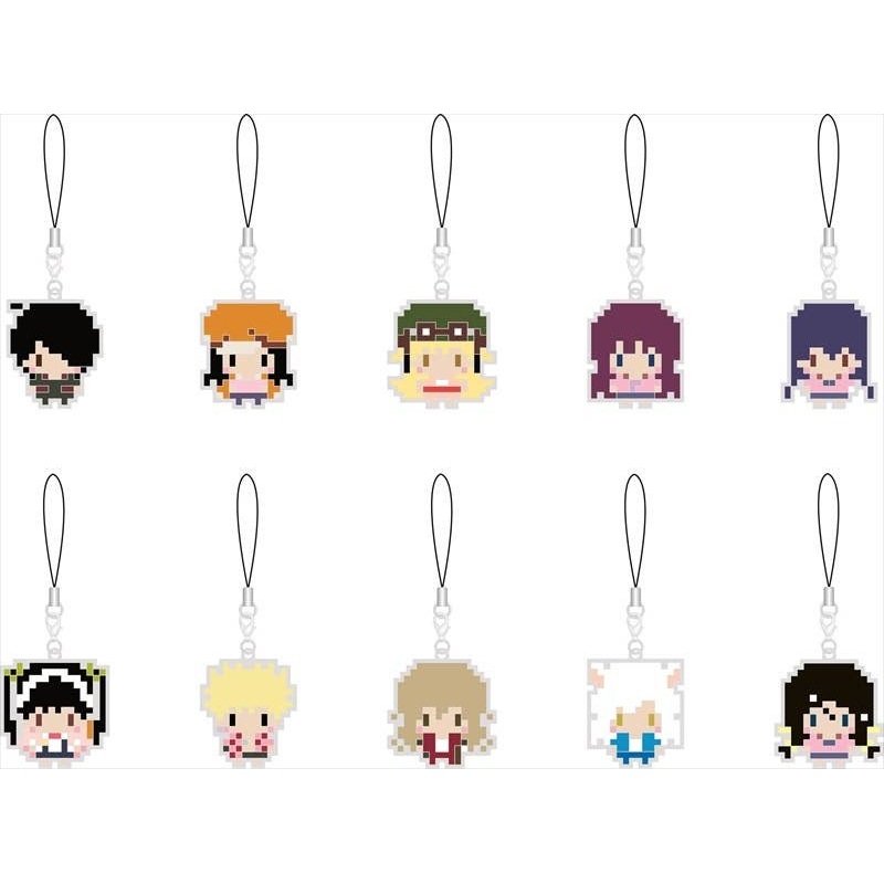 256tan Monogatari Series Dot Trading Rubber Strap Vol.1 1Box 10pcs