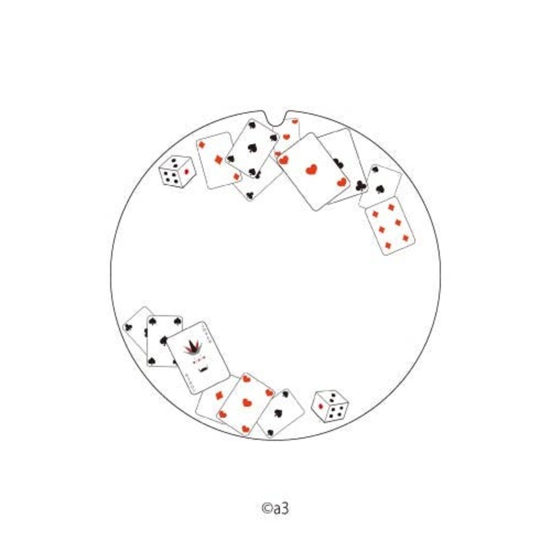 60mm Deco Keychain Cover 04: Playing Cards