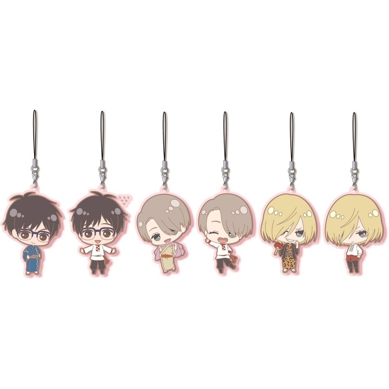 Yuri!!! on Ice: Rubber Charm Strap Collection: 1Box (6pcs)