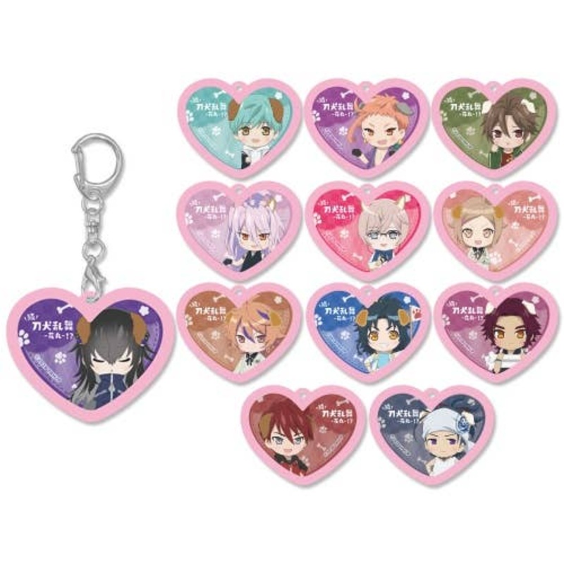 Zoku Touken Ranbu -Hanamaru-!?: Rubber Keychain Collection Heart Vol.4 1Box 15pcs