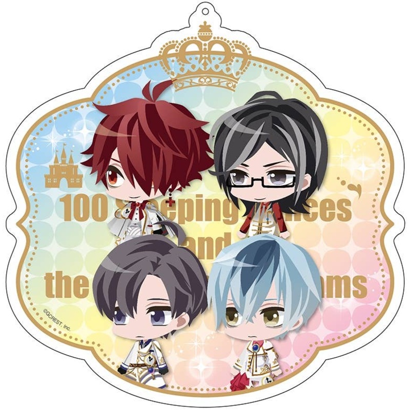 100 Sleeping Princes & the Kingdom of Dreams: Big Acrylic Keychain (Normal Ver.) 2 Country of Time (Drei : Eins : Zero : Zwei)