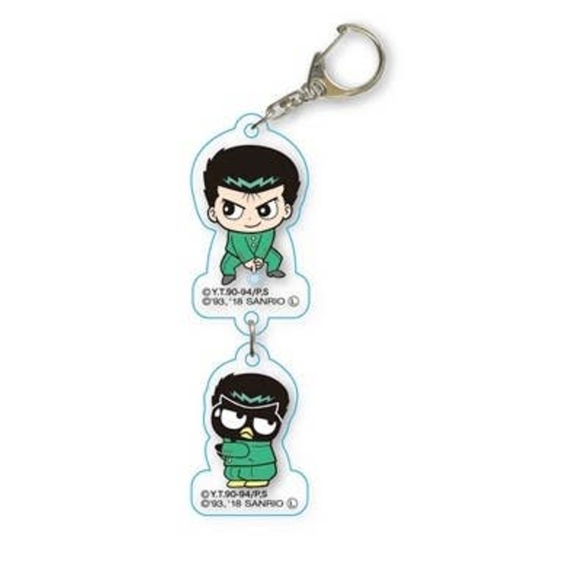 Yu Yu Hakusho x Bad Badtz-Maru 2-ren Keychain / Yusuke Urameshi (Reigan) x Bad Badtz-Maru