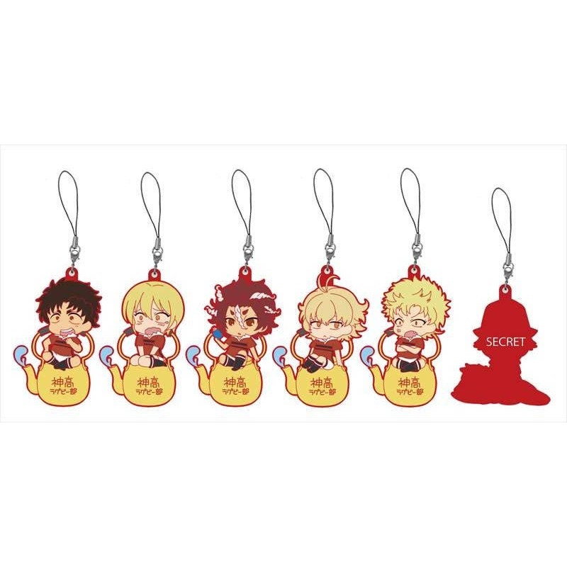 All Out!!: CharaRIDE Rubber Charm Strap: 1Box (6pcs)