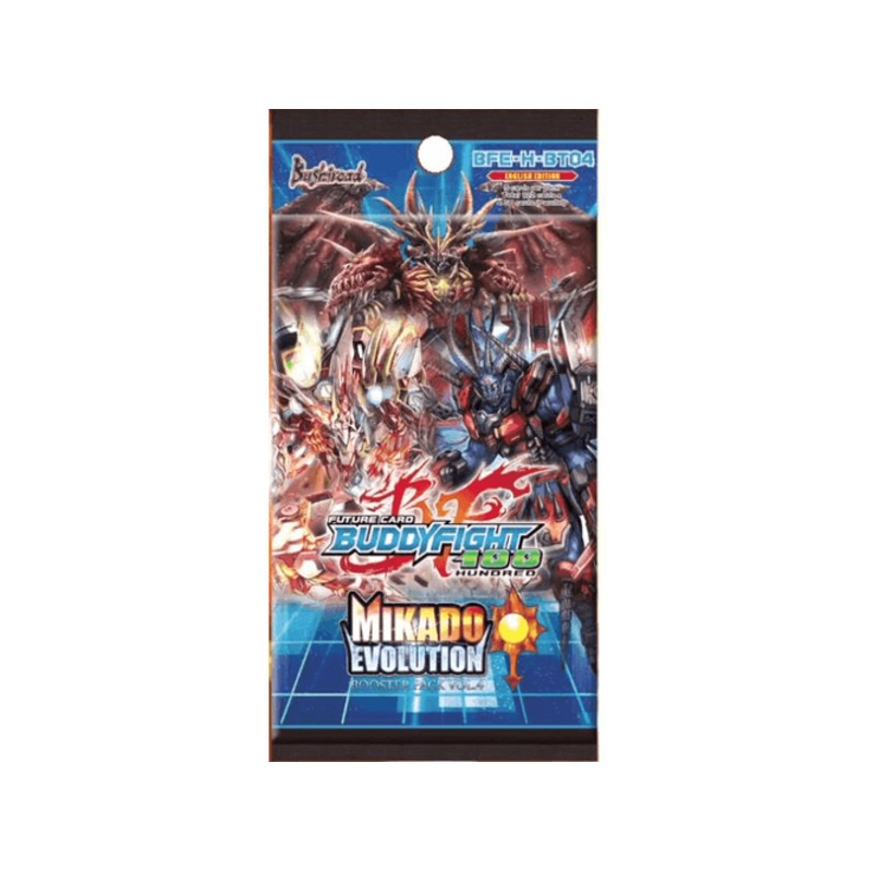 Bushiroad – Buddyfight 100 – Mikado Evolution – BFE-H-BT04 – Booster Pack