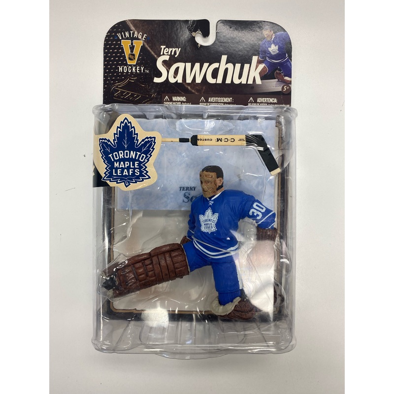 McFarlane Toys – NHL – Toronto Leafs – Terry Sawchuk Figure *DAMAGED BOX*