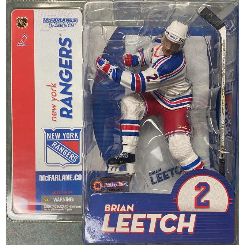 McFarlane Toys – NHL – New York Rangers – Brian Leetch Figure *DAMAGED BOX*