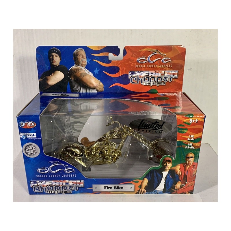 Ertl – Joy Ride – OCC American Chopper Motorcycle Series – Fire Bike – Gold Limited Edition