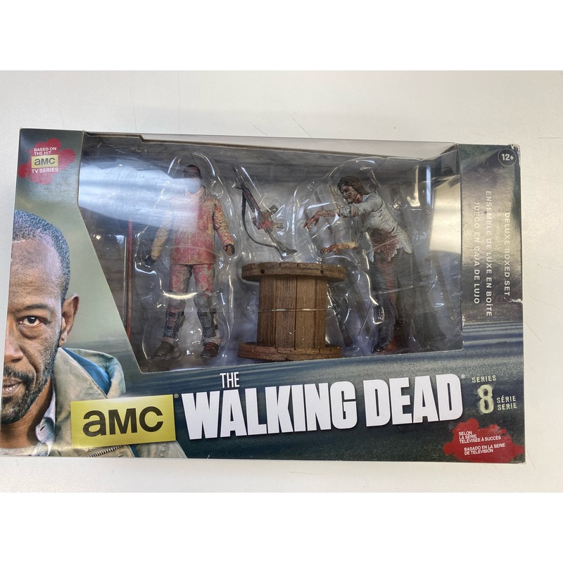 McFarlane Toys – Walking Dead  – Series 8 – Morgan with Impaled Walker – Action Figure *DAMAGED BOX*