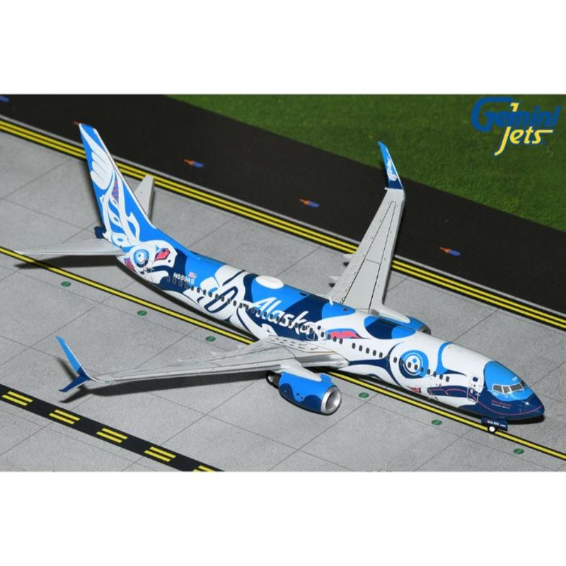 1/200 Alaska Airlines B737-800S N559AS “Salmon People” (Upgrade Stand) RESTOCK