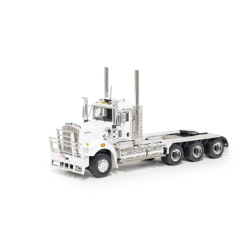 1/50 Kenworth C509 Day Cab Tri Drive White/Black