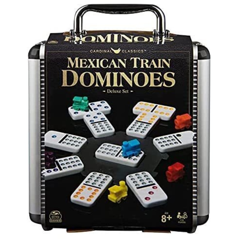 Classic Games Mexican Train Dominoes in Carry Case