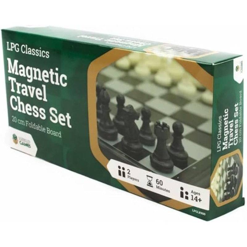 Plastic Magnetic Travel Chess Set – 20cm Foldable Board
