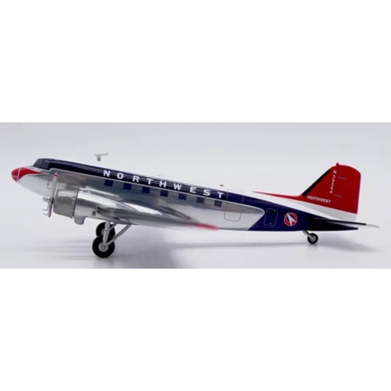 1/200 Northwest Airlines McDonnell Douglas DC-3 “Polished” Reg: N39544 with Stand