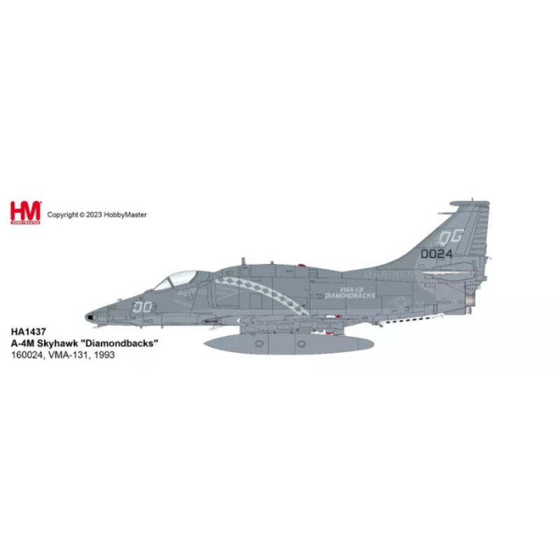 1/72 A-4M Skyhawk “Diamondbacks” 160024 VMA-131 US Marines 1993