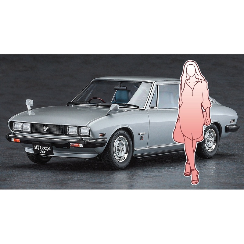 1/24 Isuzu 117 Coup Late Version with Cool Beauty Girls Figure