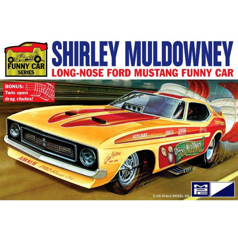 1/25 Shirley Muldowney Long Nose Ford Mustang FC Plastic Model Kit