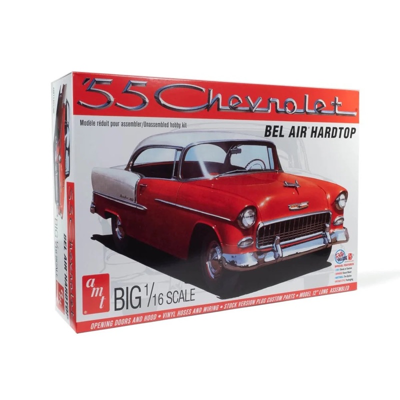 1/16 1955 Chevy Bel Air Hardtop Plastic Model Kit