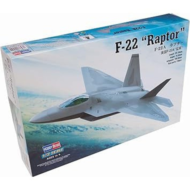 1/72 F-22A “Raptor” Plastic Model Kit