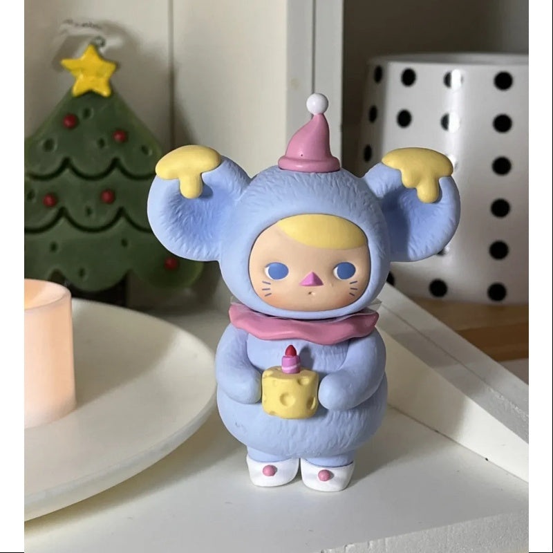 PUCKY New Year Mouse Babies Series Blue Little Mouse