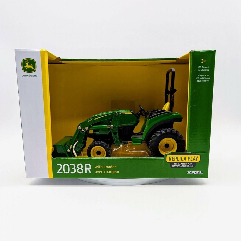 John Deere ERTL 1/16 2038R Tractor w/ 220R Loader 1/16 Scale LP70531