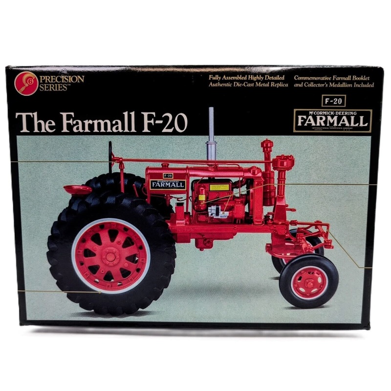 1/16 Farmall Red F-20 Tractor With Wide Front, Precision Series #6 Nice Box!