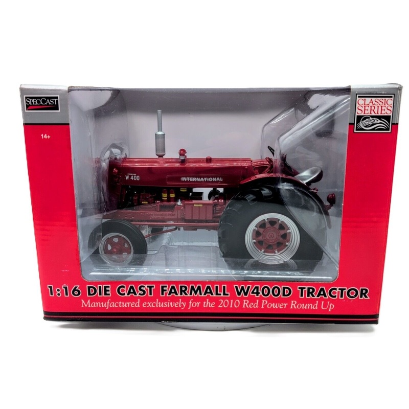 1/16 Farmall W400D Tractor, 2010 Red Power Round Up SpecCast