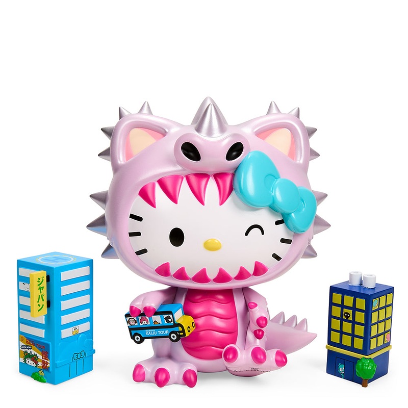 SDCC 2022: Hello Kitty Kaiju Cosplay 8″ Vinyl Art Figure – Metallic Blush Edition – Limited Edition of 300 (VAULT SALE)