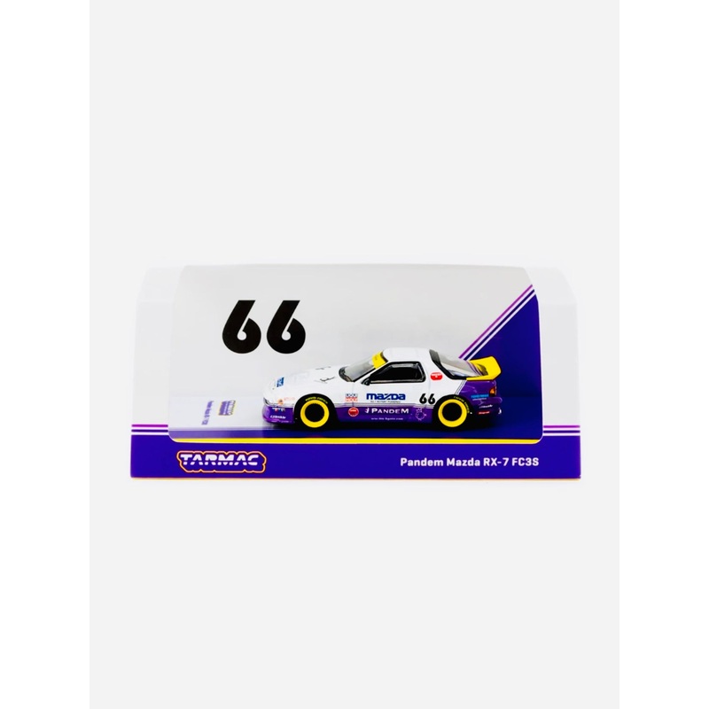 Tarmac Works Factory Sealed Hobby 64 Pandem Mazda RX-7 FC3S White & Purple