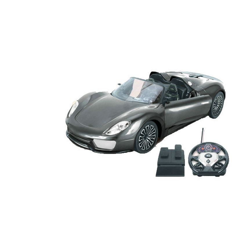 Top Speed Super large 1:10 RC car with steering wheel remote and foot pedal, Full function
