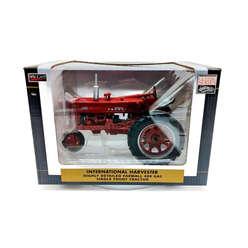 1/16 Highly Detailed Farmall 400 Gas Tractor With Single Front Wheel