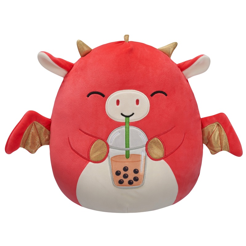 12-Inch Baiden the Red Dragon with Boba Drink 12″
