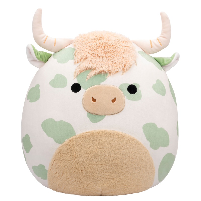 20-Inch Celestino the Sage Green Spotted Highland Cow 20″