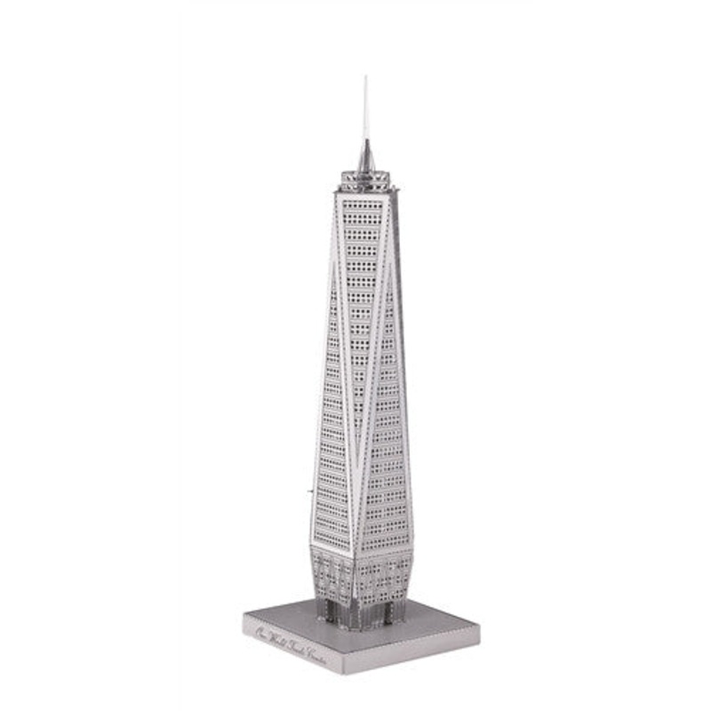 3D Metal Works Model, World Trade Center, Laser Cut Puzzle