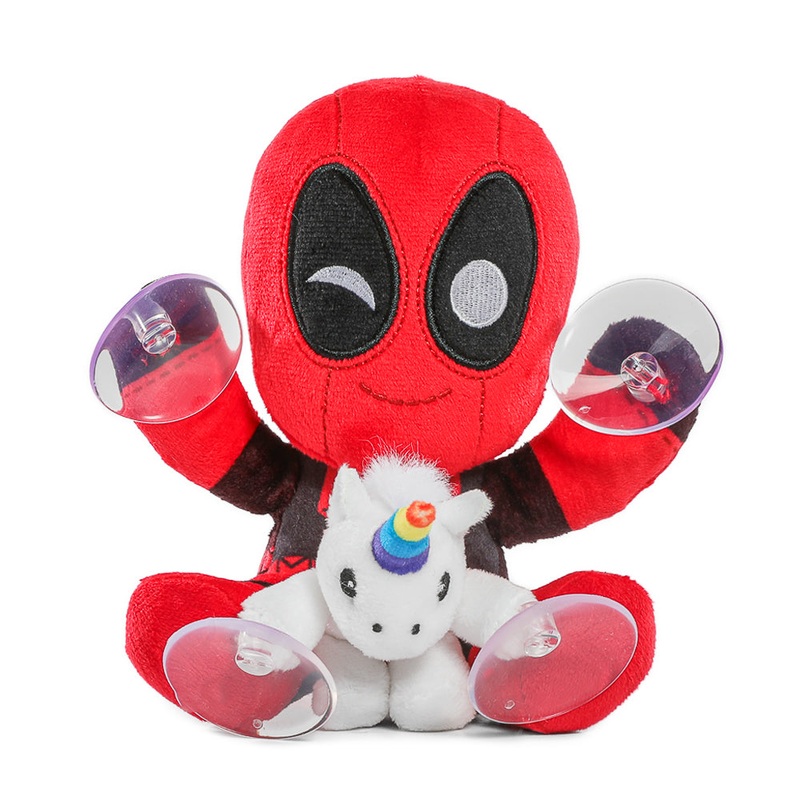 Deadpool with Unicorn Plush Window Clinger (PRE-ORDER)