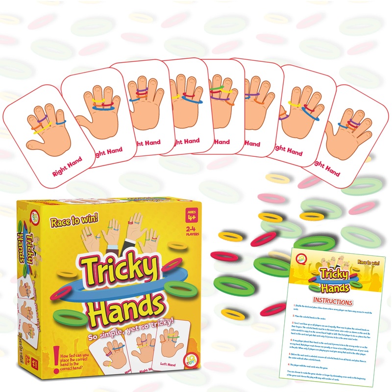 Tricky hands, Educational Card & Band Game, Ages 3+ – 807676305091