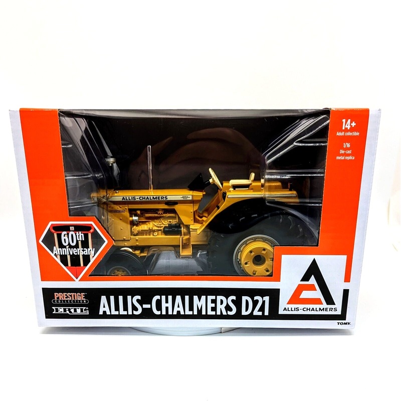 1/16 Allis Chalmers D-21 Industrial Yellow Tractor, 60th Anniversary