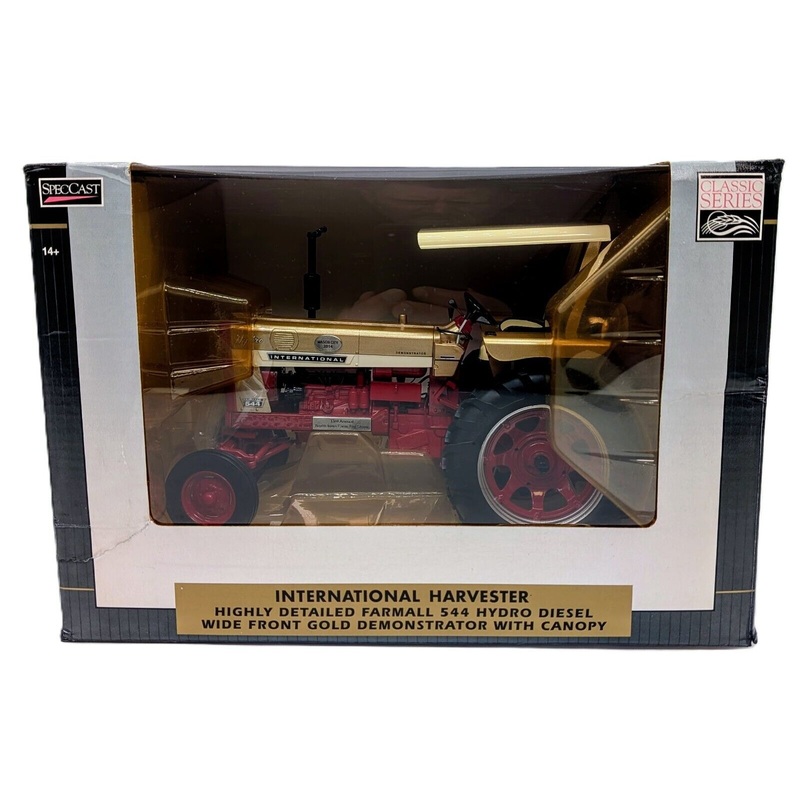1/16 Farmall 544 Hydro Diesel Wide Front Gold Demonstrator Tractor