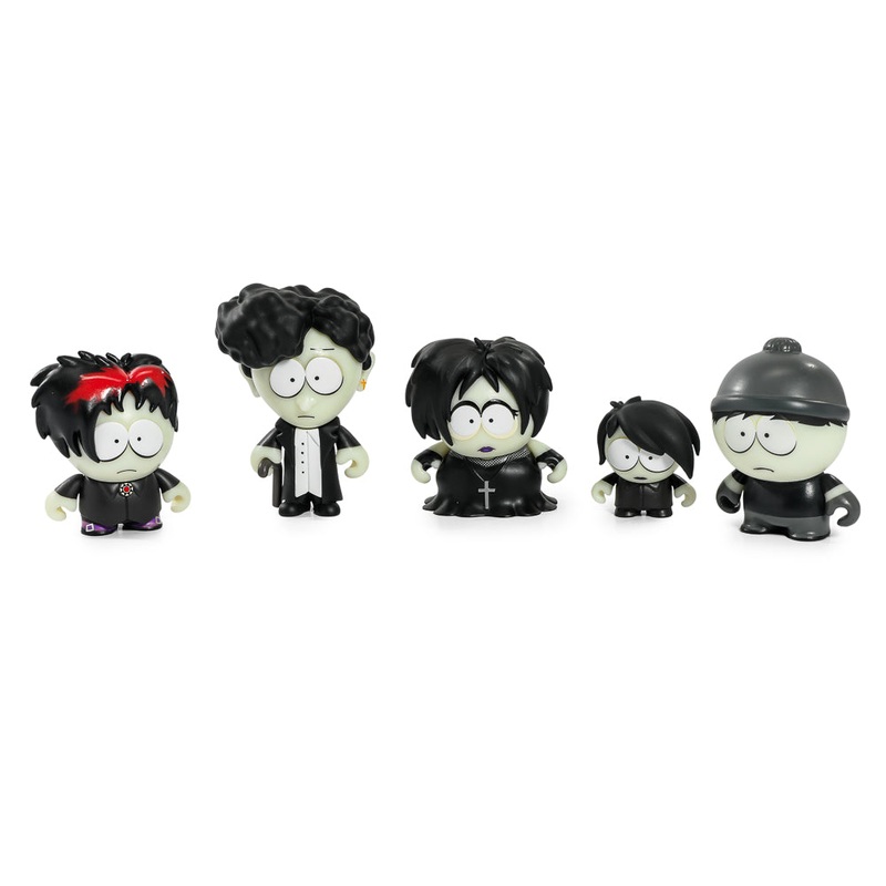 2024 CON EXCLUSIVE: South Park Goth Kids Glow-in-the-Dark Vinyl Mini Figures 5-Pack (Limited Edition of 500)