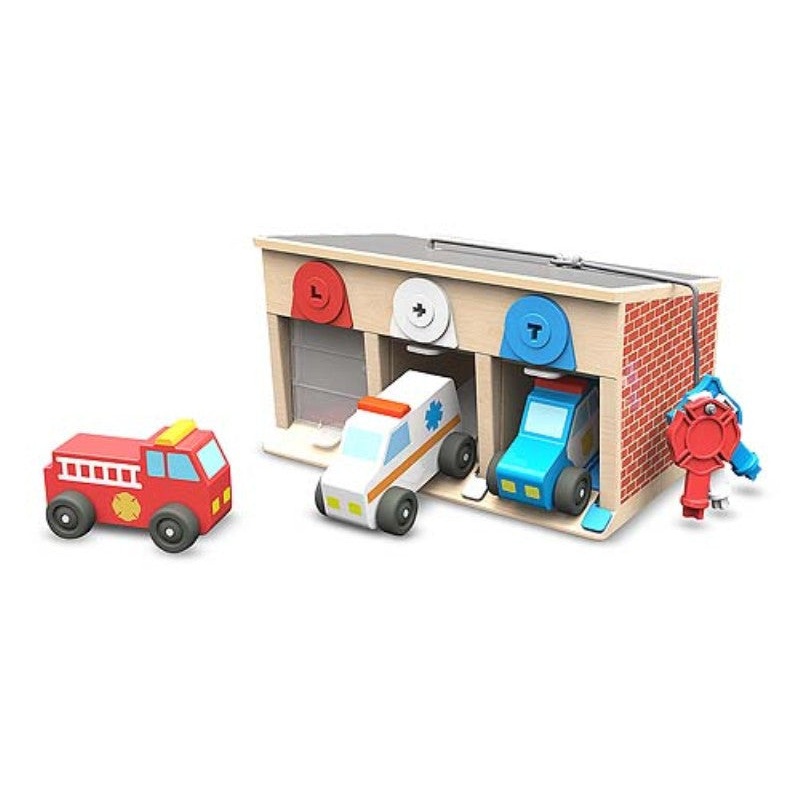 Melissa & Doug Lock & Roll Rescue Garage