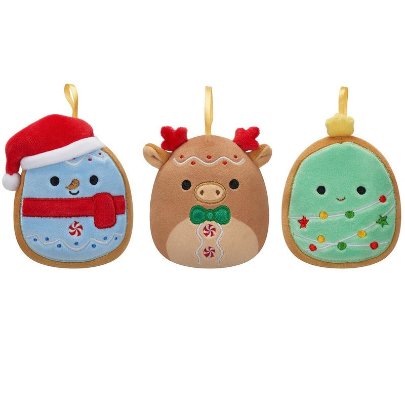 Squishmallows Cookie Ornament 3-Pack 4″