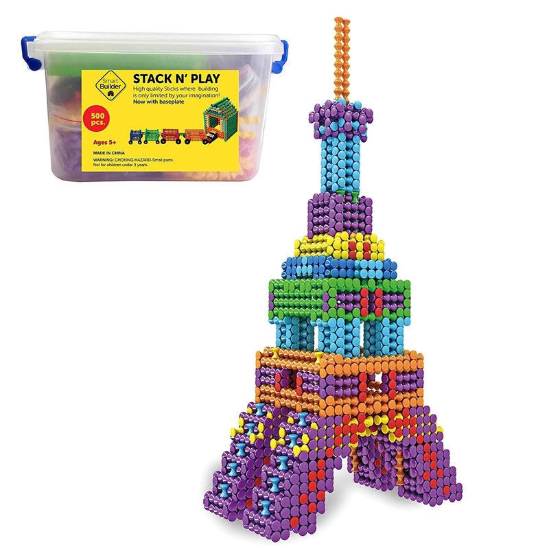Stack N’ Play Deluxe 500 Piece Building Set