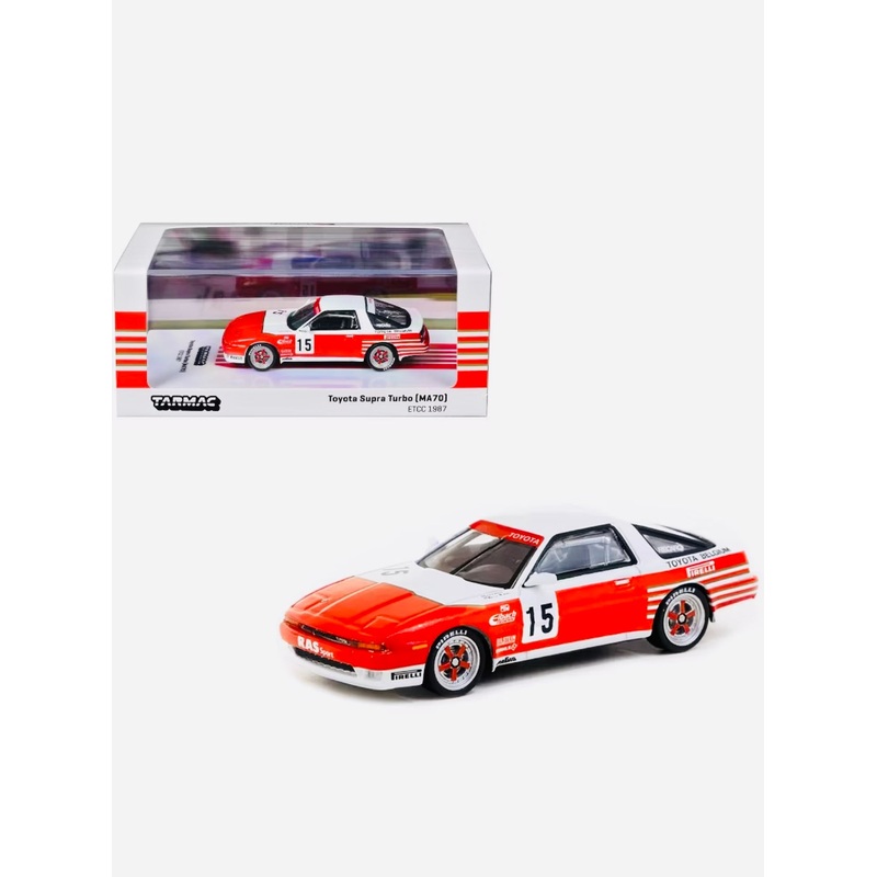Tarmac Works Factory Sealed Hobby 64 Toyota Supra Turbo (MA70) ETCC 1987 #15
