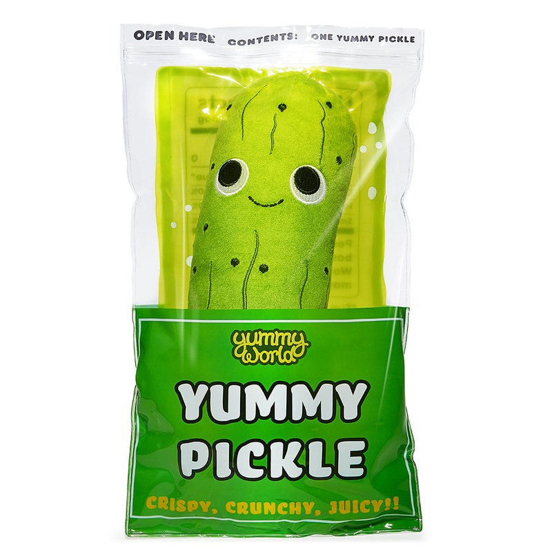 Yummy World Crunchy Pickle in a Bag 10″ Interactive Plush