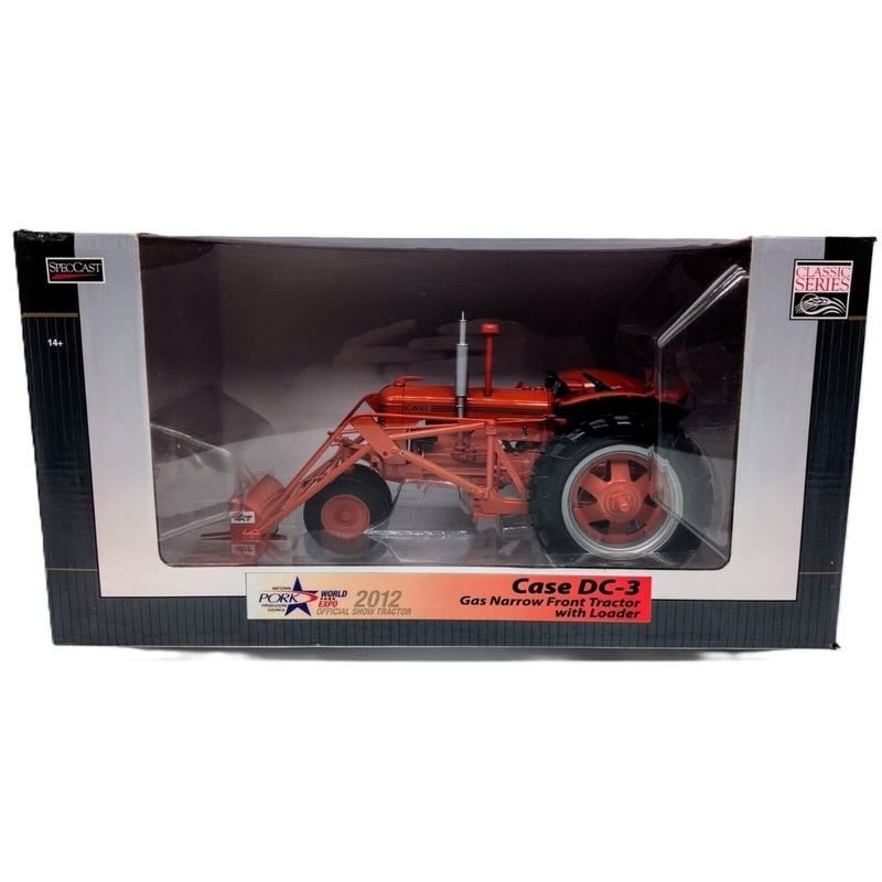 1/16 CASE DC-3 Gas Farm Tractor w/ Loader, 2012 World Pork Expo SpecCast