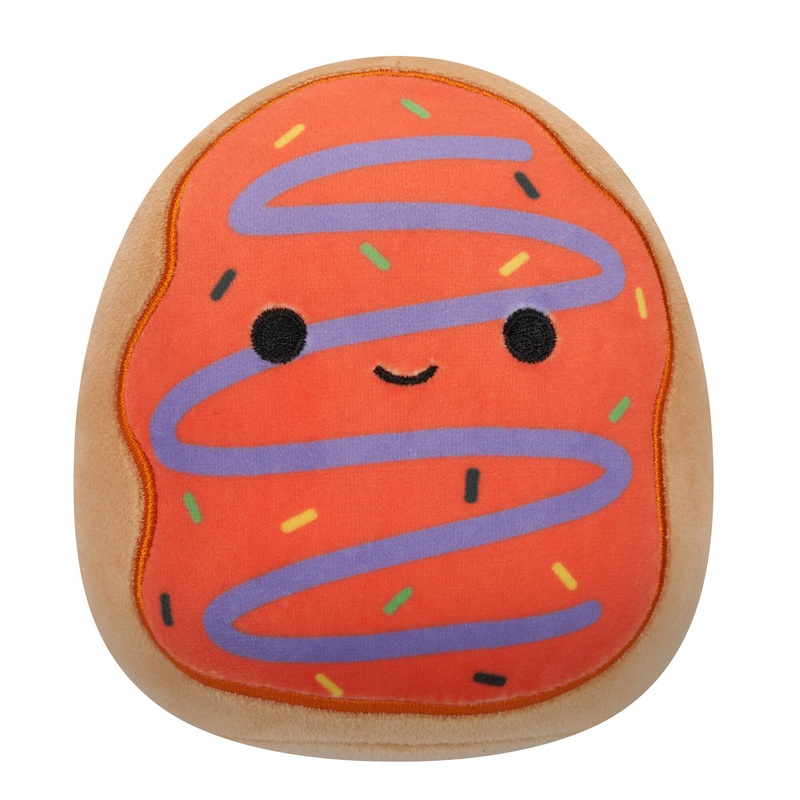 5-Inch Jay the Orange Frosted Donut with Purple Drizzle 5″
